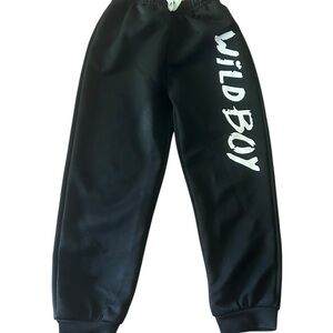 Black “Wild Boy” Kids‎ Joggers